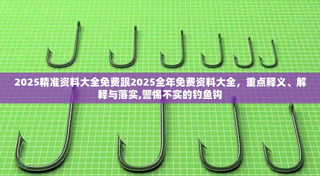 2025精准资料大全免费跟2025全年免费资料大全，重点释义、解释与落实,警惕不实的钓鱼钩