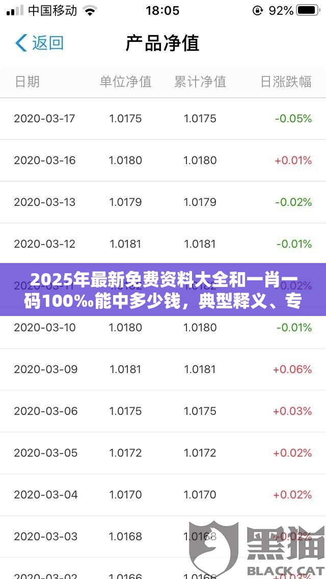 2025年最新免费资料大全和一肖一码100‰能中多少钱，典型释义、专家解析解释与落实?小心误导宣传风险