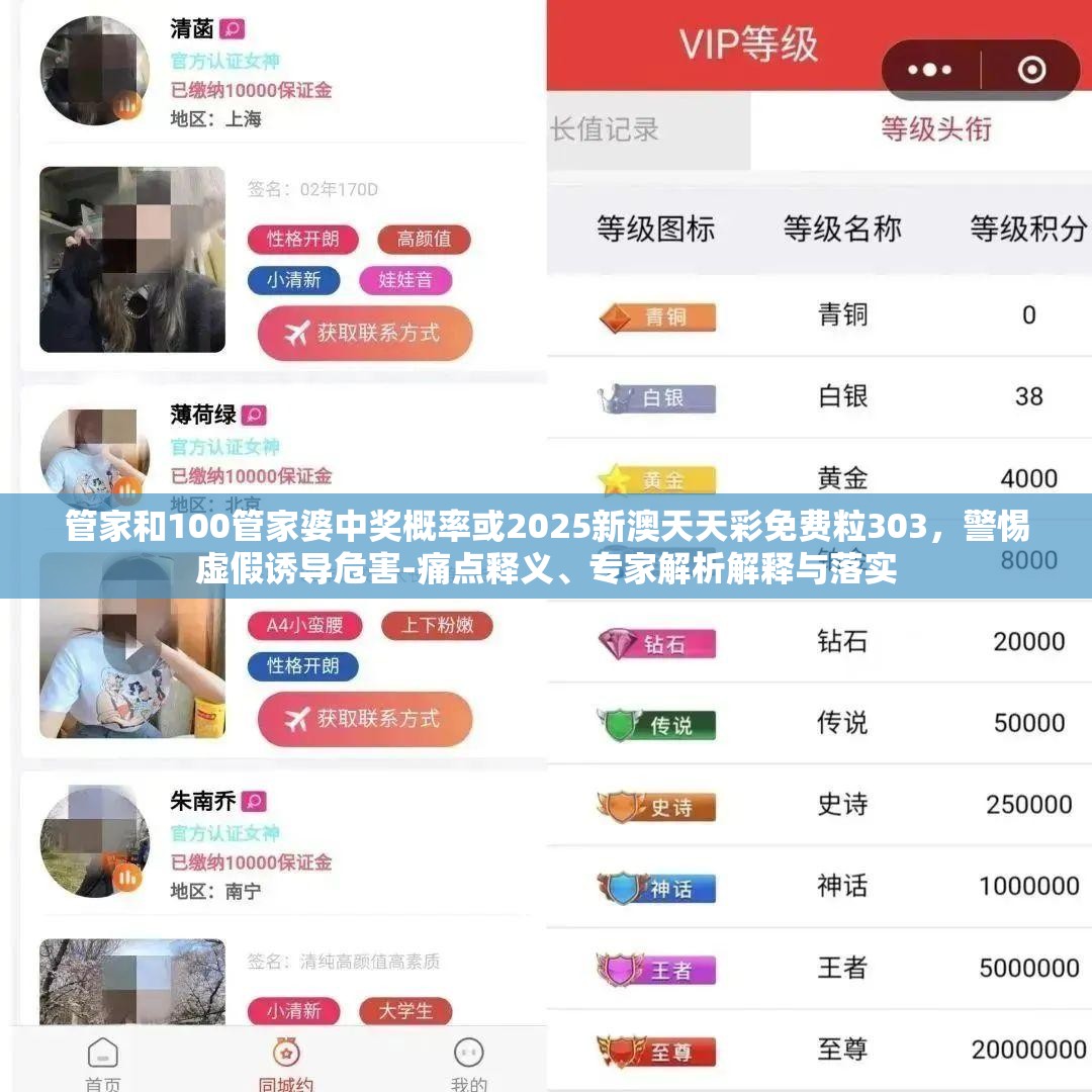 管家和100管家婆中奖概率或2025新澳天天彩免费粒303，警惕虚假诱导危害-痛点释义、专家解析解释与落实
